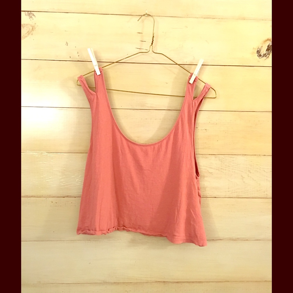Forever 21 - loose rose crop top