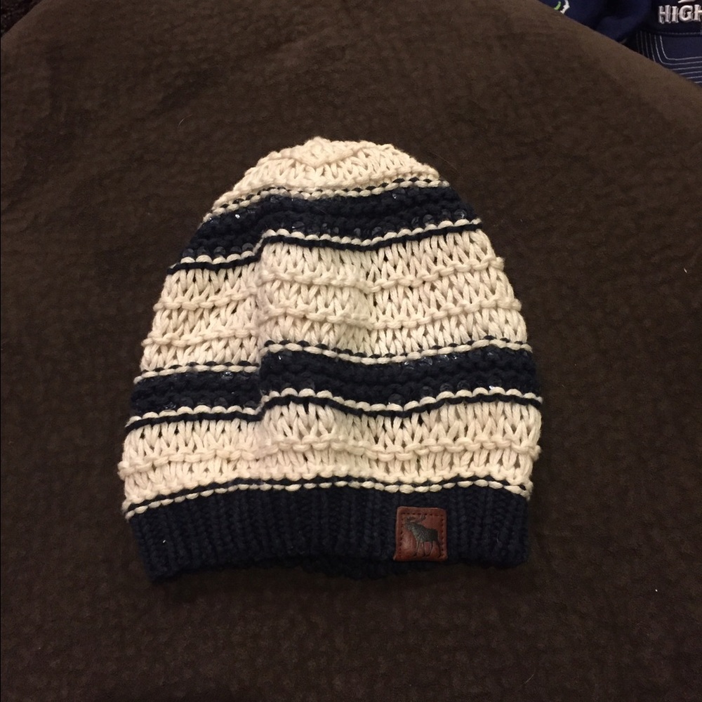 Abercrombie and Fitch hat.