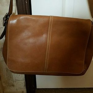 Coach leather crossbody saddlebag