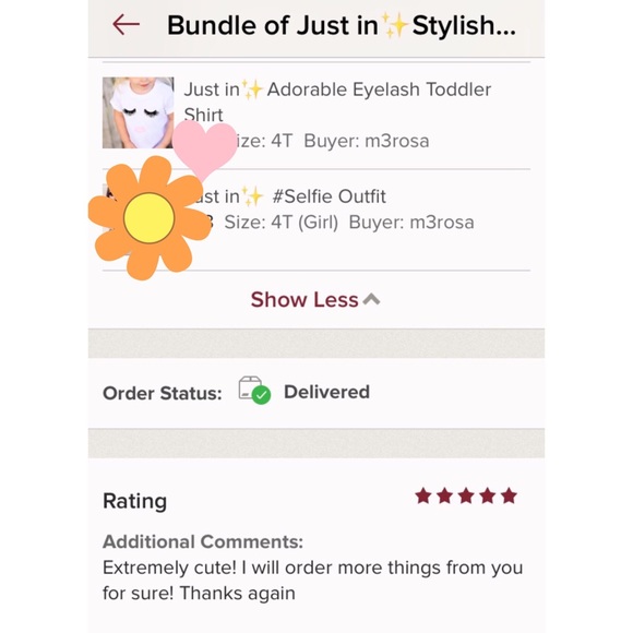 ❗️SOLD OUT❗️HP💖 👄Lips & Lashes Toddler Shirt - Picture 4 of 7