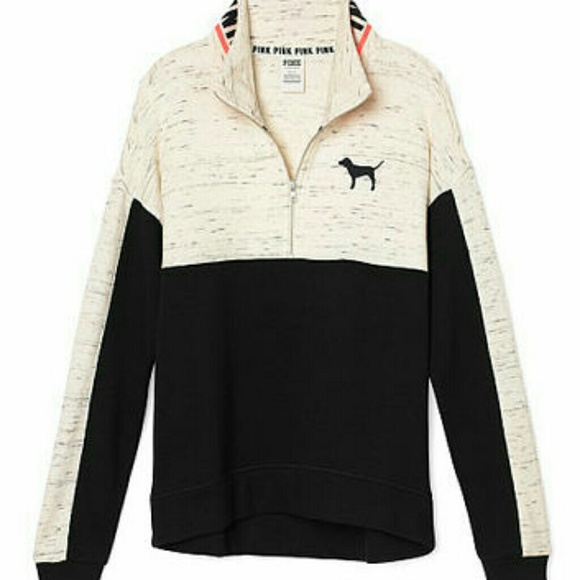 SOLD!! VS PINK QUARTER ZIP IN NEW CONDITION! - Picture 1 of 6