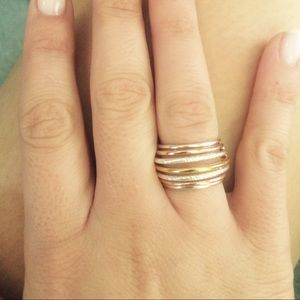 Links of London Aurora Tri-Color Gold Ring