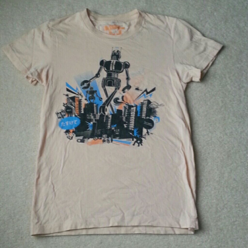 Vintage Threadless brand Robot graphic tee shirt