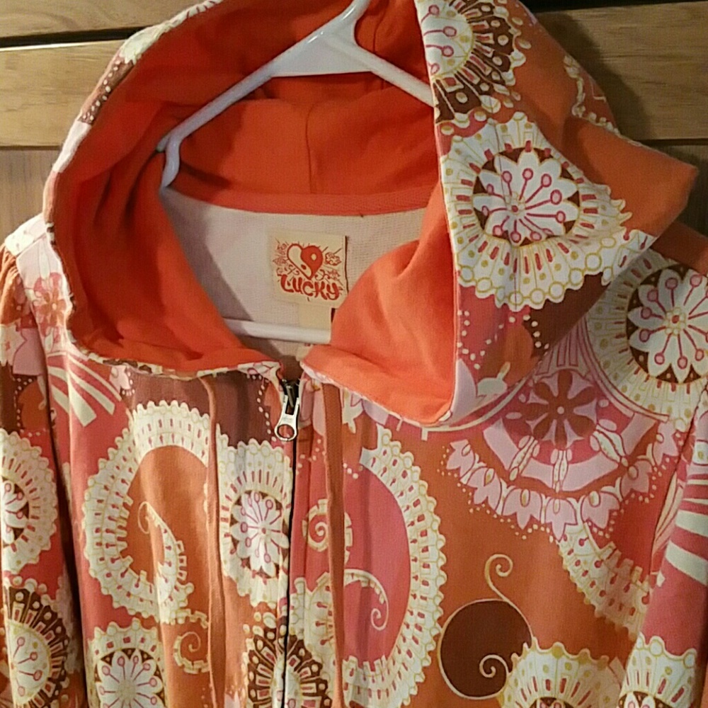 LUCKY brand long zippered hoodie