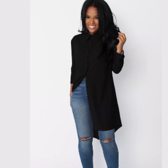 The Audrey Hepburn long chiffon top - Picture 2 of 4