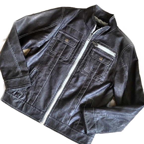 Urban Republic Boy's Faux Leather Jacket Sz 14/16