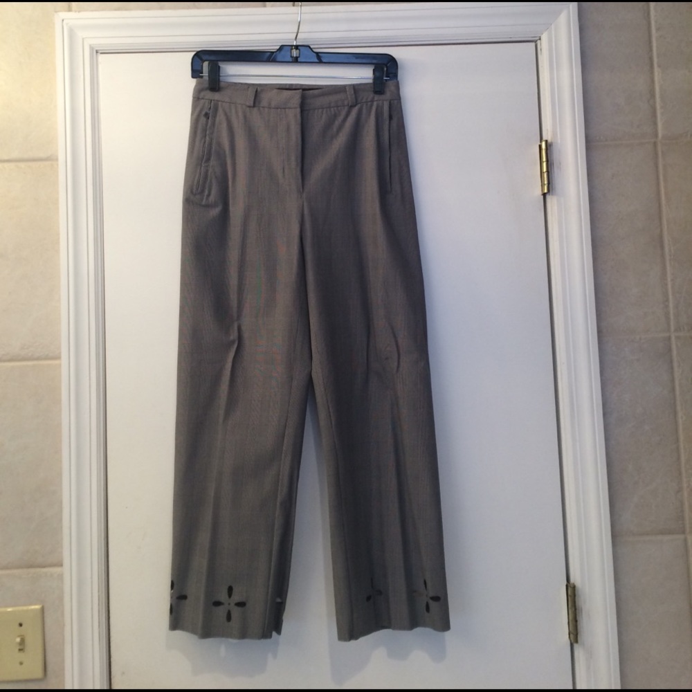 Marithe Francois Girbaud cropped plaid pants sz 27