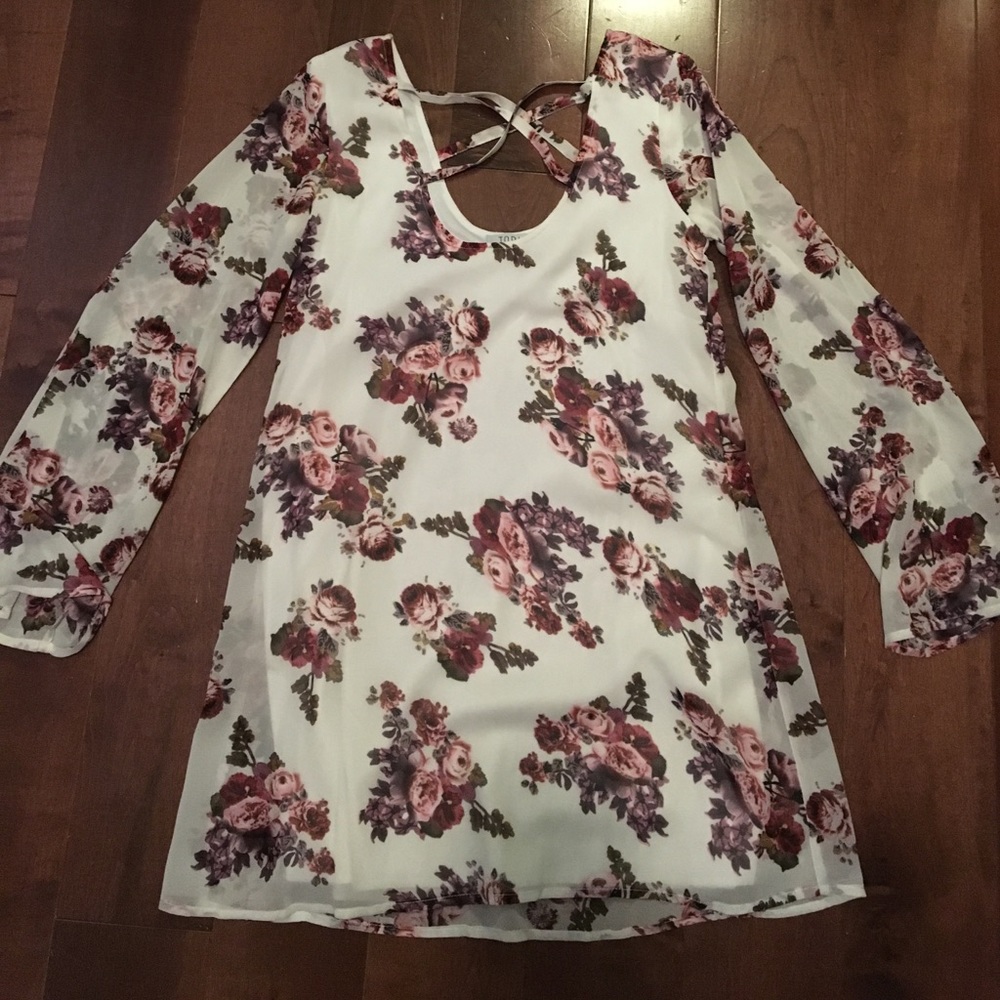 White floral dress