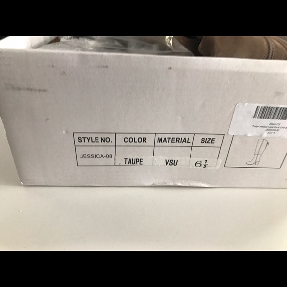 Taupe Jessica Lace Back Side-Zip Boot - Picture 3 of 4