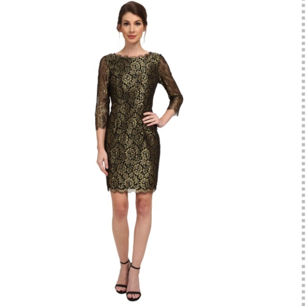 Stunning Adrianna Papell Metallic Cocktail Dress