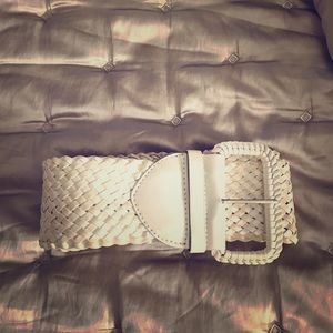 Wide Cream Color Belt