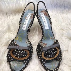 Christian Lacroix size 38 heels worn twice.