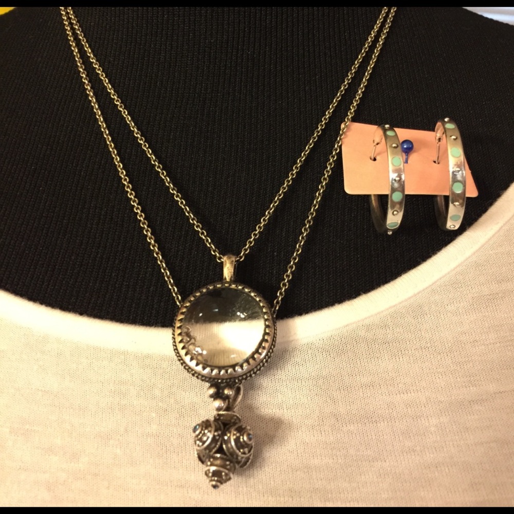 Lucky Brand necklace and earrings bundle!