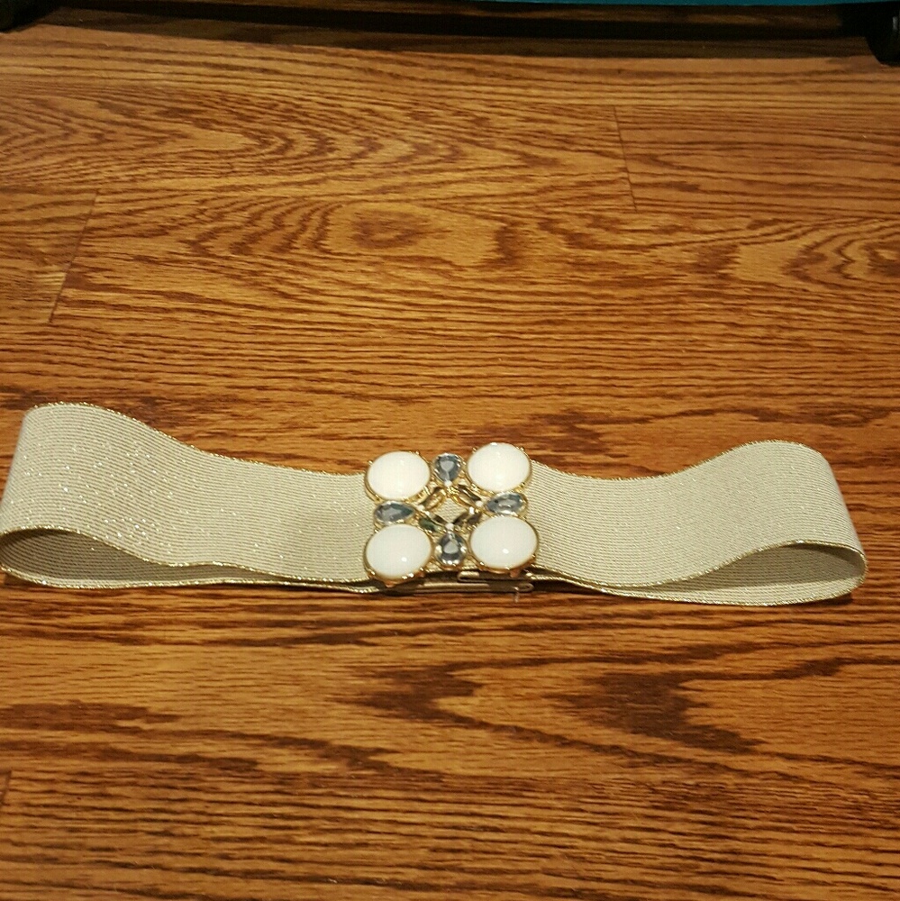 Lilly Pulitzer Gold Emmett Stretch Belt