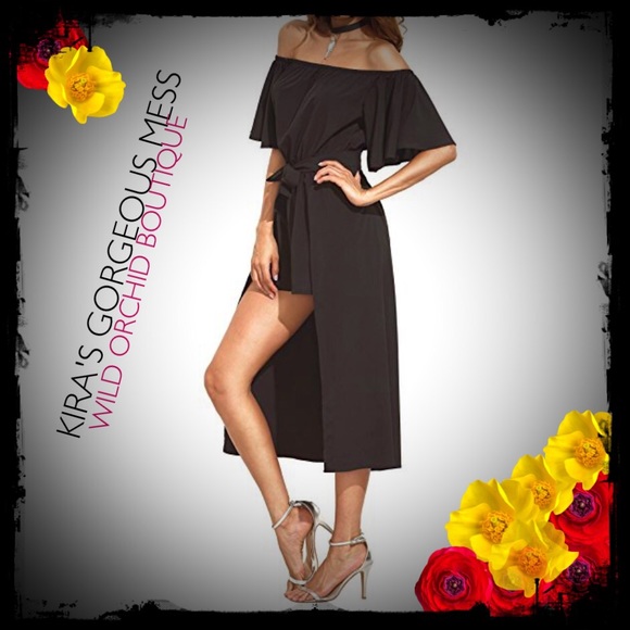 ✨BNWT OFF SHOULDER ROMPER/DRESS✨ - Picture 2 of 4