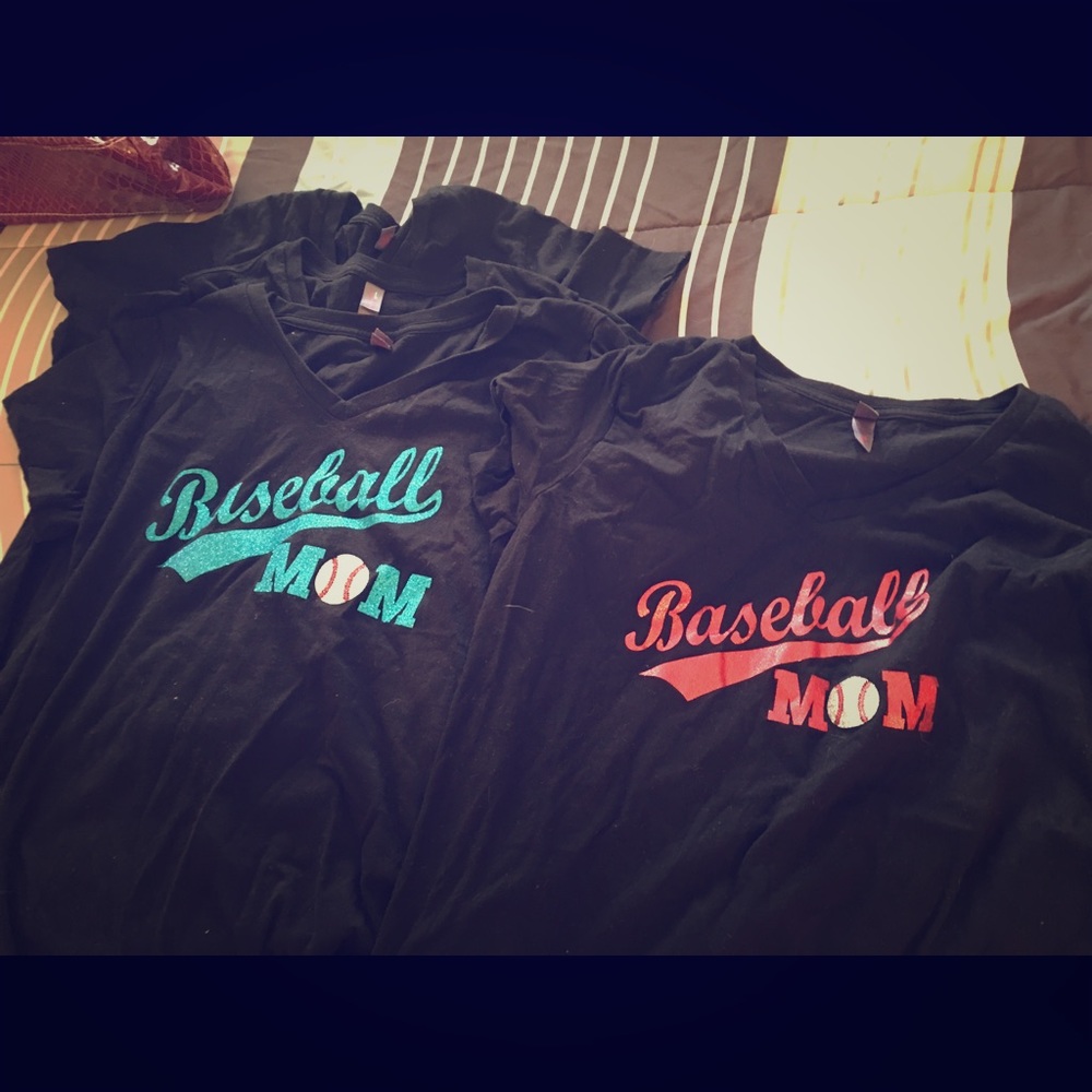 Baseball mom T-shirt