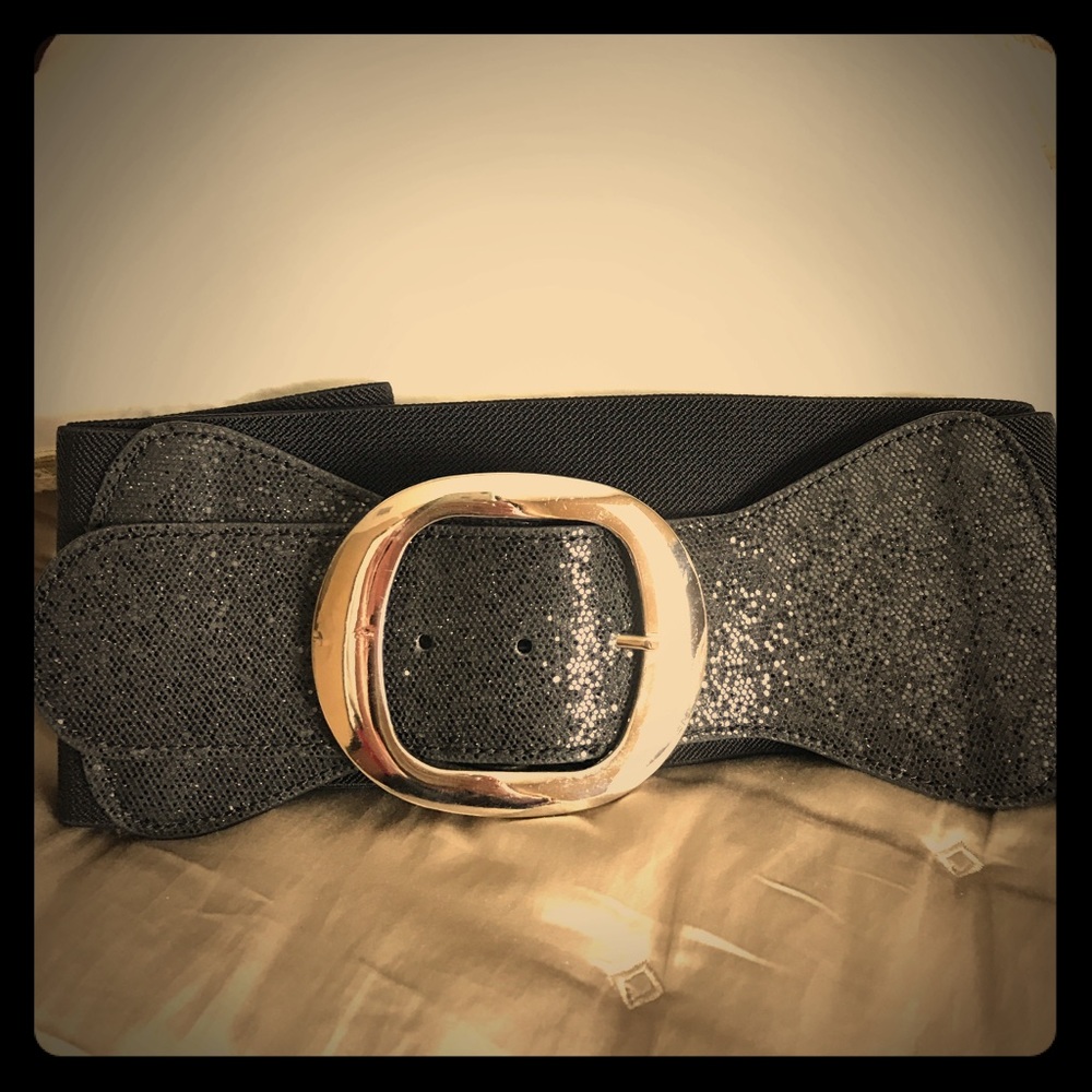 Express Black Wide Belt