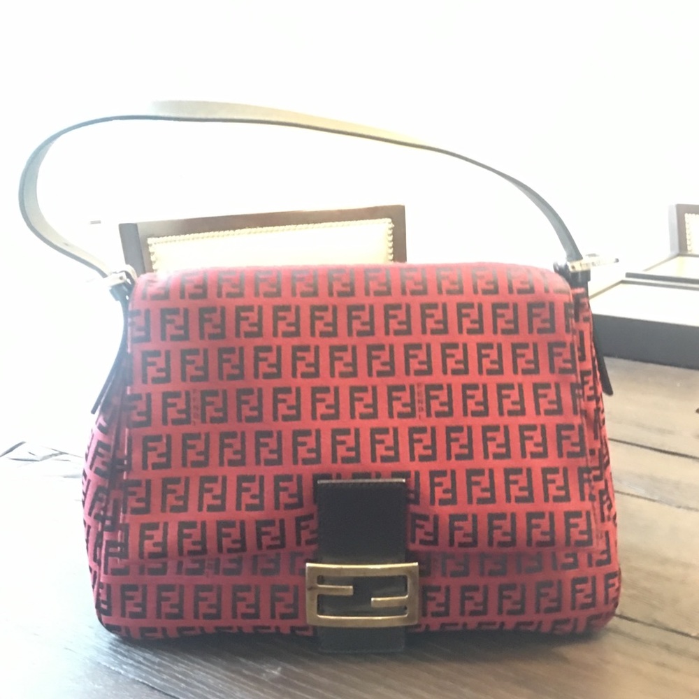 🌟SOLD🌟Red Fendi monogram purse