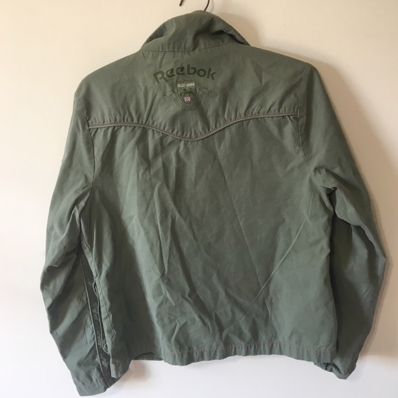 Reebok Vintage Army Green Jacket - Picture 2 of 4