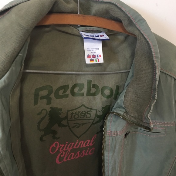Reebok Vintage Army Green Jacket - Picture 3 of 4