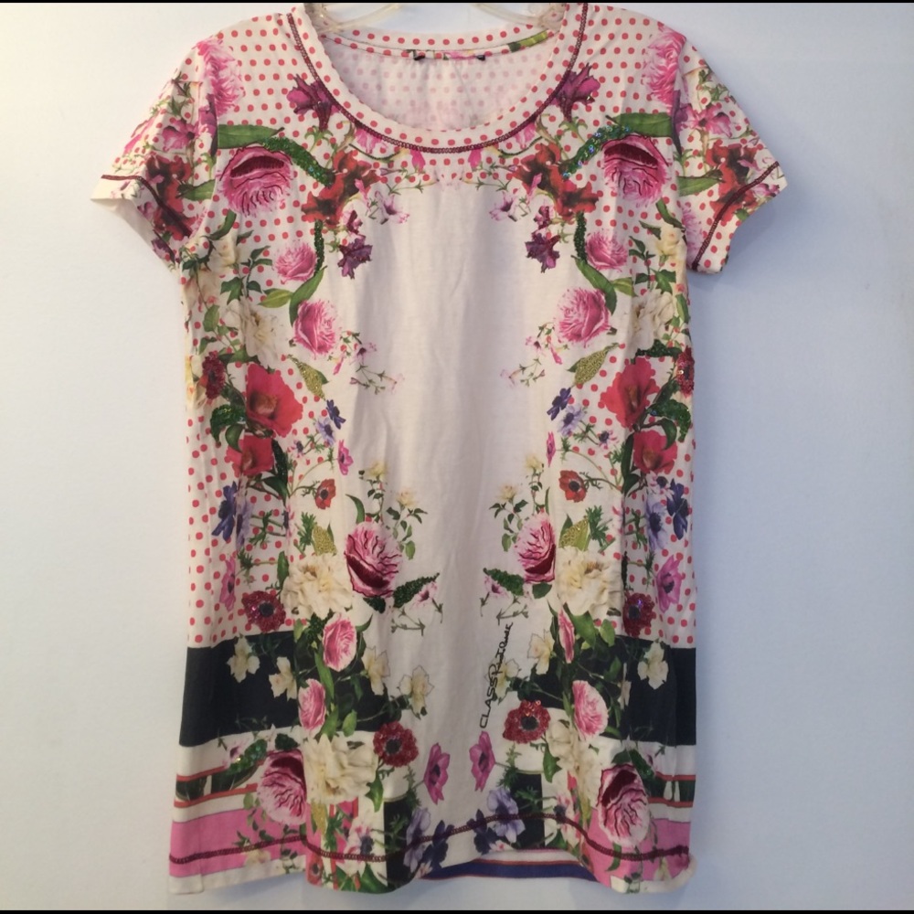 Roberto Cavalli Class floral T size S
