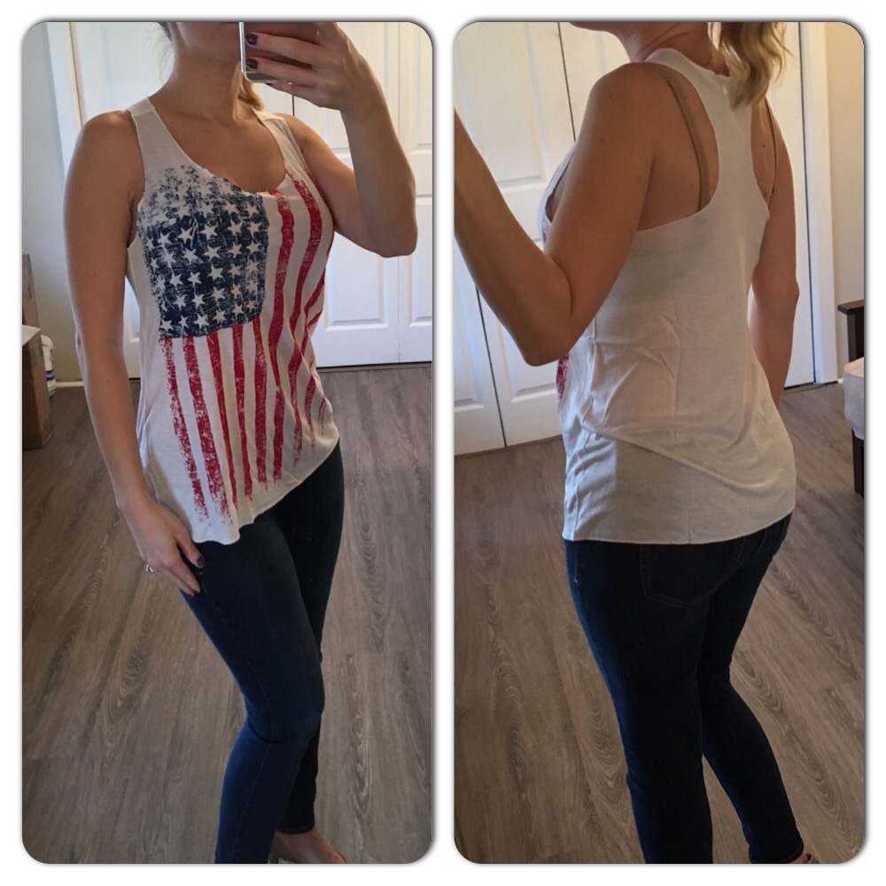 American Flag racerback top - Picture 3 of 3