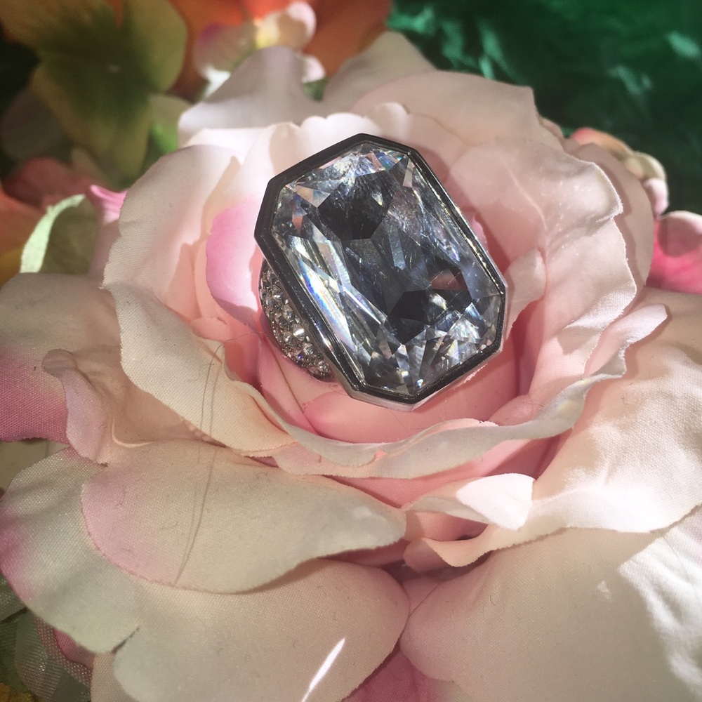 Large Diamond Statement Ring Express size 6