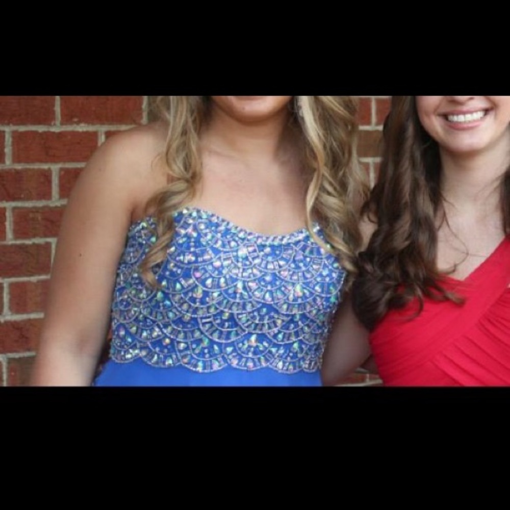 Royal blue prom dress size 11/12