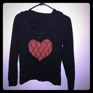 Black and coral jacket