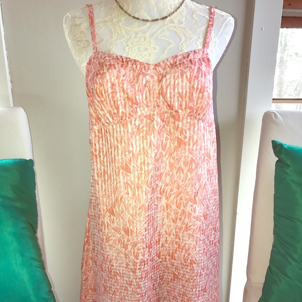 Tory Burch sheer silk and cotton slip dress Size S