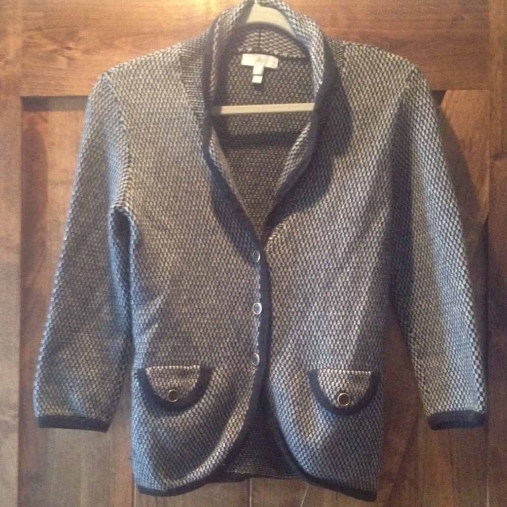 Blazer/Jacket-wool& cashmere mini cardigan