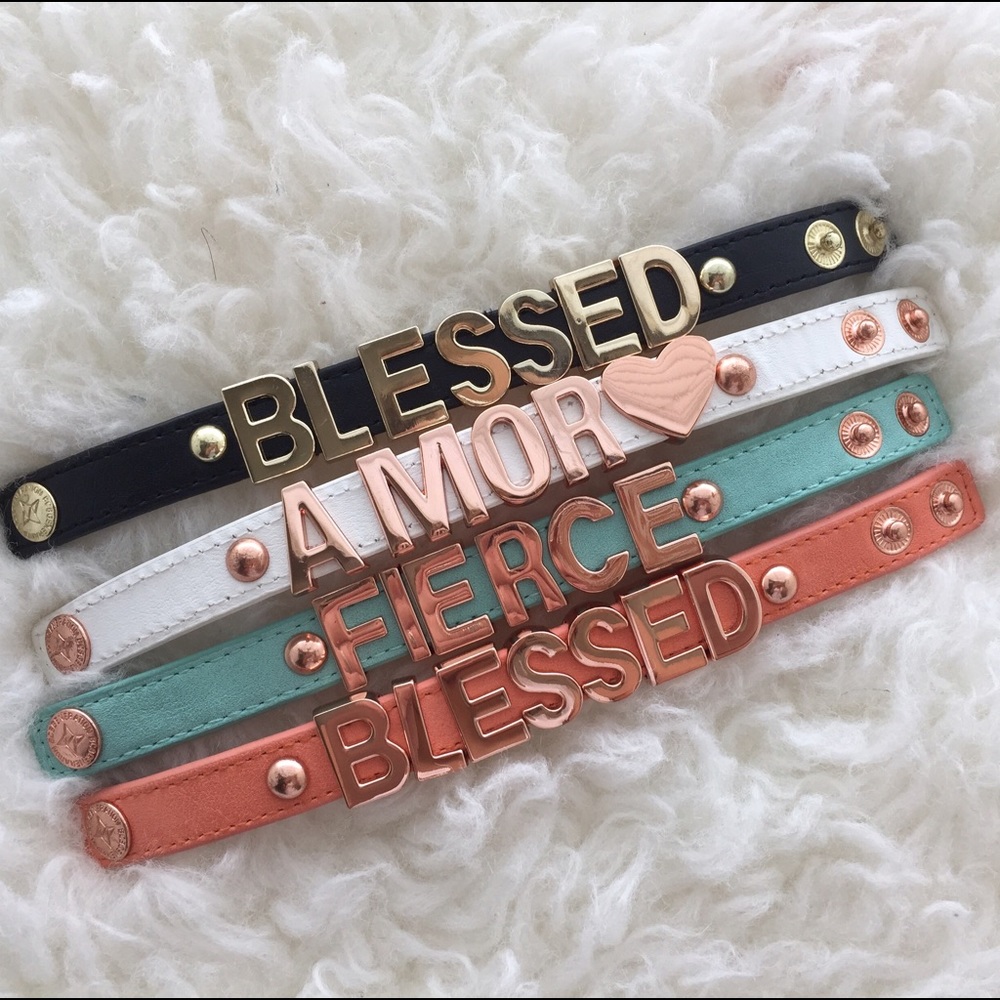 BCBG Faux Leather Bracelets