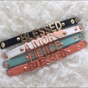 BCBG Faux Leather Bracelets