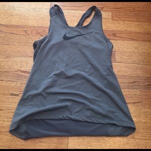 Grey Nike Running Tank