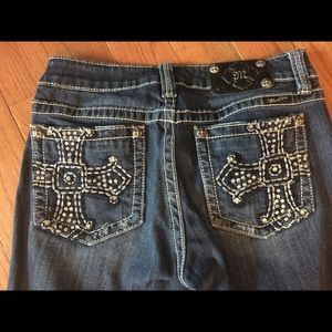 Miss Me distressed boot cut jeans  SIZE 32 R