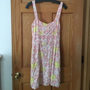 Pink, white and yellow sundress