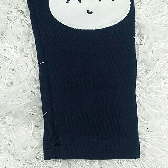 Navy Bunny Patch Legging. Kids - Picture 4 of 5