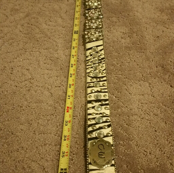 Rodeo belt black & white zebra all leather & rines
