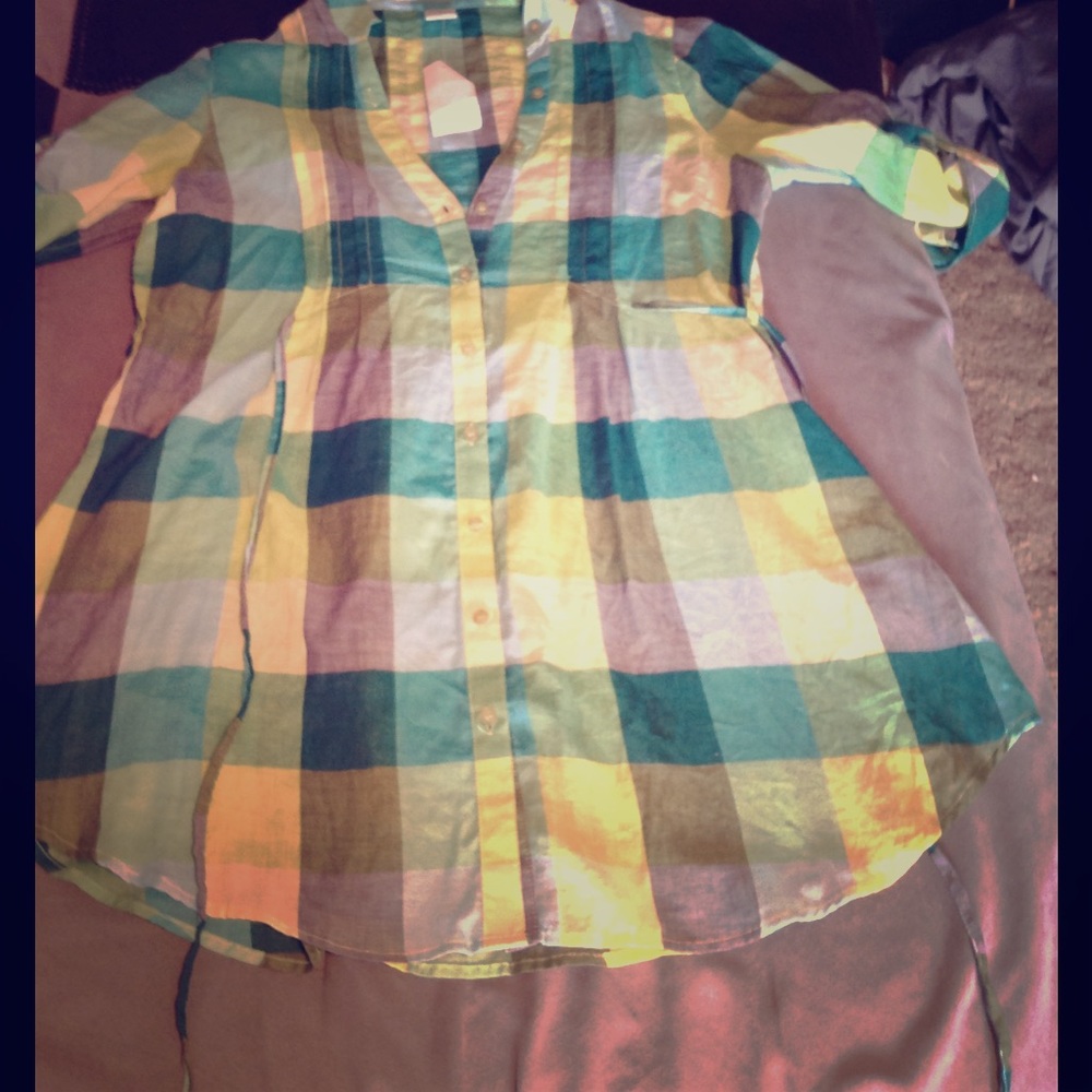 Long button down shirt!