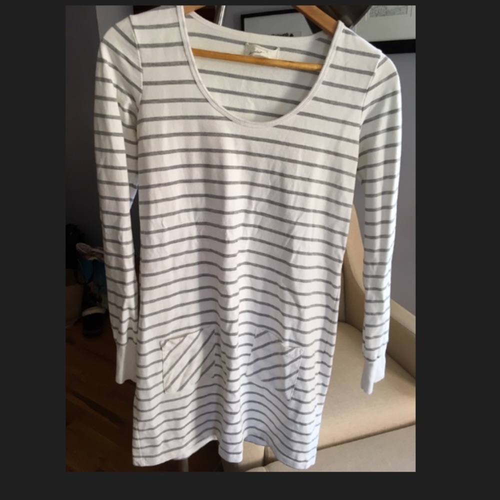Anthropologie striped long sleeve dress, size S