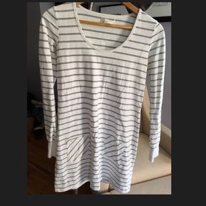 Anthropologie striped long sleeve dress, size S
