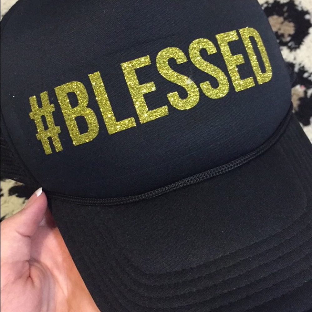 "BLESSED" trucker hat
