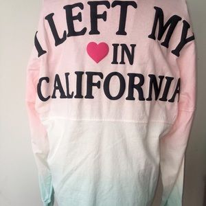SPIRIT JERSEY LEFT MY HEART IN CALIFORNIA SZ SMALL