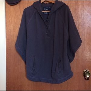 Soft Purple Hoodie/Cape American Eagle Outfitters