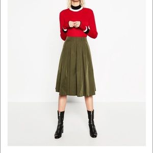 Zara Reversible Midi Skirt