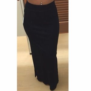 Black maxi skirt