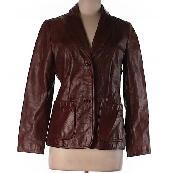 gap ladies leather jacket