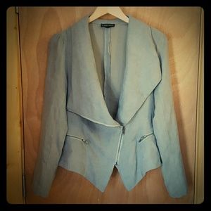 Suede feel Draped Blazer
