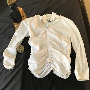 White Scrunchy Blouse. Perfect condition
