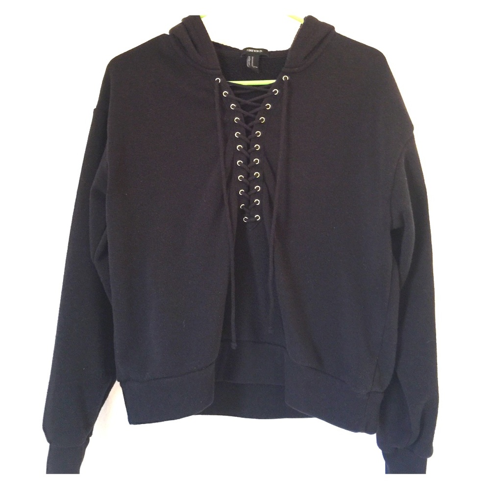 Tie up hoodie